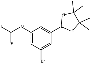 2-[3-bromo-5-(difluoromethoxy)phenyl]-4,4,5,5-tet
ramethyl-1,3,2-dioxaborolane Structure