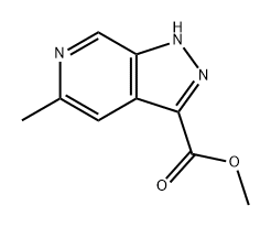 1H-Pyrazolo[3,4-c]pyridine-3-carboxylic acid, 5-methyl-, methyl ester 구조식 이미지