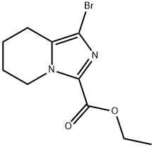 ethyl
1-bromo-5H,6H,7H,8H-imidazo[1,5-a]pyridine-3-ca
rboxylate Structure