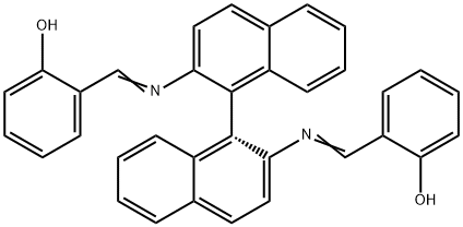 Phenol, 2,2'-[(1R)-[1,1'-binaphthalene]-2,2'-diylbis(nitrilomethylidyne)]bis- Structure