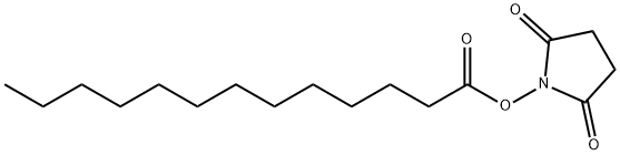 Tridecanoic acid, 2,5-dioxo-1-pyrrolidinyl ester Structure