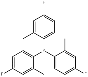 Phosphine, tris(4-fluoro-2-methylphenyl)- Structure