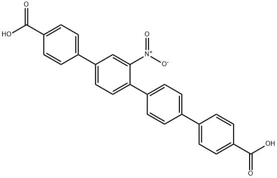 2''-nitro-[1,1':4',1'':4'',1'''-quaterphenyl]-4,4'''-dicarboxylic acid Structure