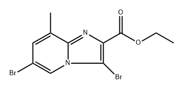 ethyl 3,6-dibromo-8-methylimidazo[1,2-a]pyridine-2-carboxylate Structure