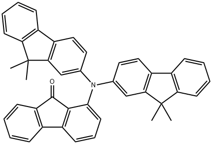 9H-Fluoren-9-one, 1-[bis(9,9-dimethyl-9H-fluoren-2-yl)amino]- Structure