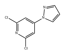 Pyridine, 2,6-dichloro-4-(1H-pyrazol-1-yl)- Structure