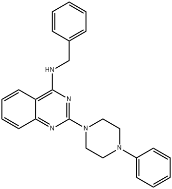 N-Benzyl-2-(4-phenylpiperazin-1-yl)quinazolin-4-amine Structure