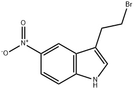 1H-Indole, 3-(2-bromoethyl)-5-nitro- 구조식 이미지