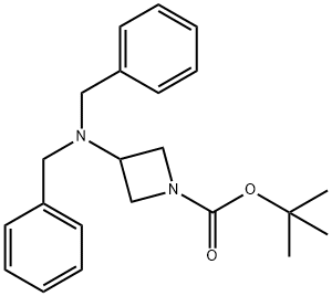 1,1-Dimethylethyl 3-[bis(phenylmethyl)amino]-1-azetidinecarboxylate 구조식 이미지