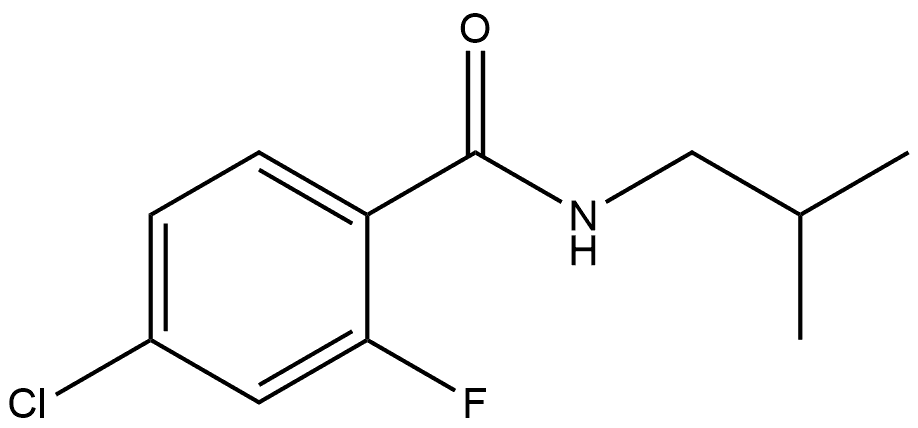 4-Chloro-2-fluoro-N-(2-methylpropyl)benzamide Structure