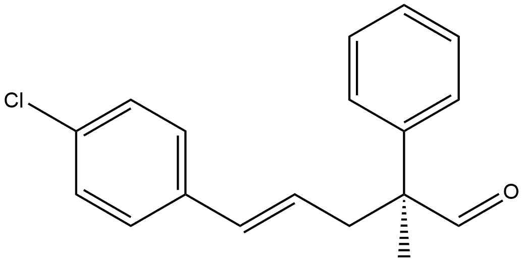 Benzeneacetaldehyde, α-[(2E)-3-(4-chlorophenyl)-2-propen-1-yl]-α-methyl-, (αS)- Structure