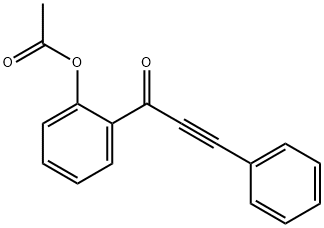 2-Propyn-1-one, 1-[2-(acetyloxy)phenyl]-3-phenyl- 구조식 이미지