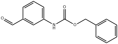 Carbamic acid, N-(3-formylphenyl)-, phenylmethyl ester 구조식 이미지