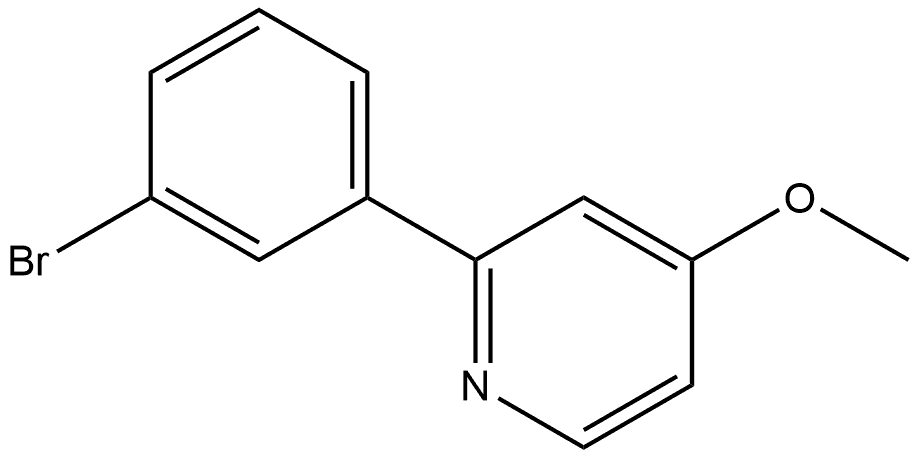 2-(3-Bromophenyl)-4-methoxypyridine Structure