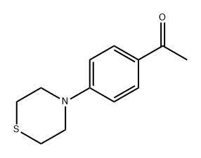 Ethanone, 1-[4-(4-thiomorpholinyl)phenyl]- Structure