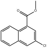 1-Naphthalenecarboxylic acid, 3-chloro-, methyl ester 구조식 이미지