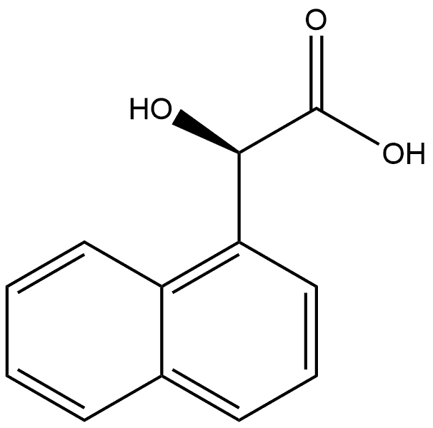 1-Naphthaleneacetic acid, α-hydroxy-, (αR)- Structure