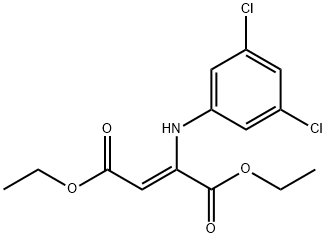 2-Butenedioic acid, 2-[(3,5-dichlorophenyl)amino]-, 1,4-diethyl ester, (2Z)- 구조식 이미지