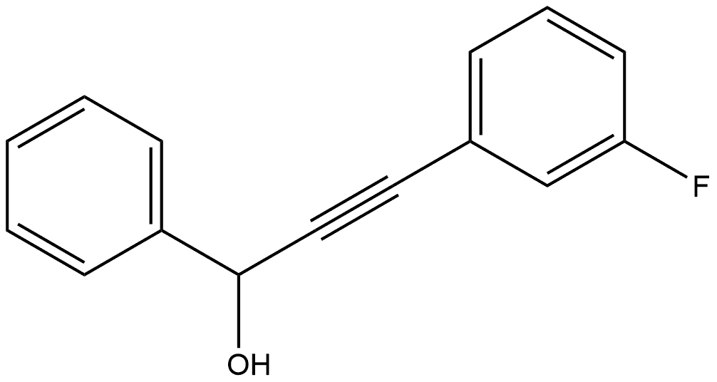 3-(3-fluorophenyl)-1-phenylprop-2-yn-1-ol Structure