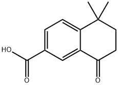 5,5-dimethyl-8-oxo-5,6,7,8-tetrahydronaphthalene-2-carboxylic acid 구조식 이미지