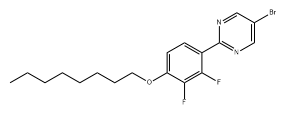 Pyrimidine, 5-bromo-2-[2,3-difluoro-4-(octyloxy)phenyl]- 구조식 이미지