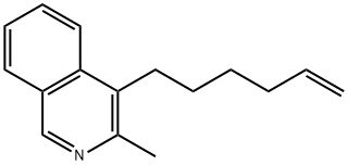 4-(Hex-5-en-1-yl)-3-methylisoquinoline 구조식 이미지