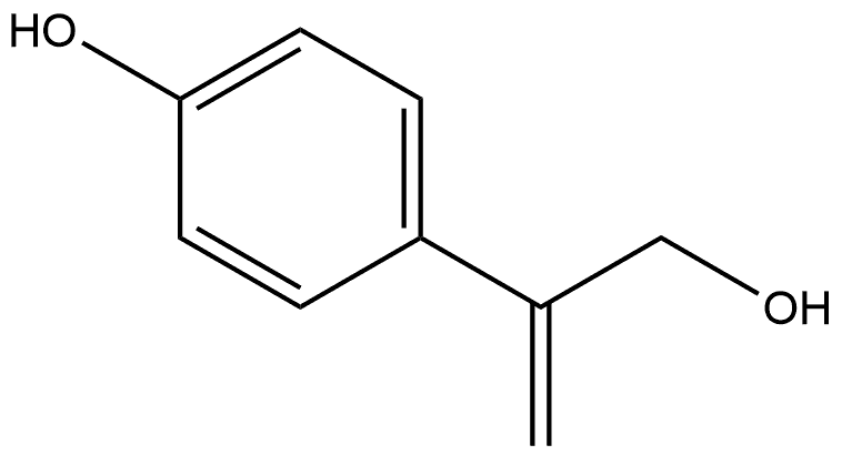 Benzeneethanol, 4-hydroxy-β-methylene- Structure