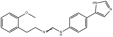 Methanimidamide, N-[4-(1H-imidazol-5-yl)phenyl]-N'-[2-(2-methoxyphenyl)ethyl]- Structure