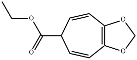 6H-Cyclohepta[1,3]dioxole-6-carboxylic acid ethyl ester Structure