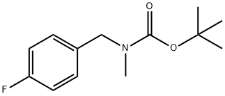Carbamic acid, N-[(4-fluorophenyl)methyl]-N-methyl-, 1,1-dimethylethyl ester 구조식 이미지