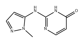 4(3H)-Pyrimidinone, 2-[(1-methyl-1H-pyrazol-5-yl)amino]- Structure