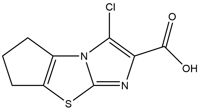 3-chloro-6,7-dihydro-5H-cyclopenta[d]imidazo[2,1-b]thiazole-2-carboxylic acid Structure