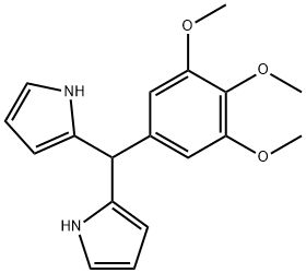 1H-Pyrrole, 2,2'-[(3,4,5-trimethoxyphenyl)methylene]bis- 구조식 이미지