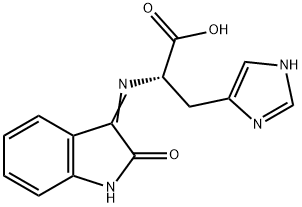 L-Histidine, N-(1,2-dihydro-2-oxo-3H-indol-3-ylidene)- Structure