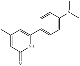 2(1H)-Pyridinone, 6-[4-(dimethylamino)phenyl]-4-methyl- 구조식 이미지