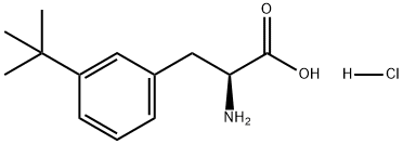 L-Phenylalanine, 3-(1,1-dimethylethyl)-, hydrochloride Structure