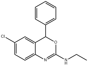 4H-3,1-Benzoxazin-2-amine, 6-chloro-N-ethyl-4-phenyl- Structure