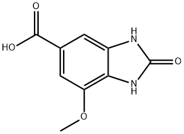 7-methoxy-2-oxo-2,3-dihydro-1H-1,3-benzodiazole
-5-carboxylic acid Structure