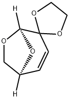 1,6-Anhydro-3,4-dideoxy-2,2-(ethylenedioxy)-β-D-glycero-hex-3-enopyranose Structure