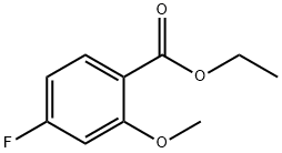 Benzoic acid, 4-fluoro-2-methoxy-, ethyl ester Structure