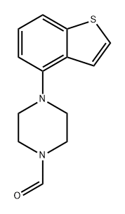 1-Piperazinecarboxaldehyde, 4-benzo[b]thien-4-yl- Structure