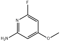 2-Pyridinamine, 6-fluoro-4-methoxy- 구조식 이미지