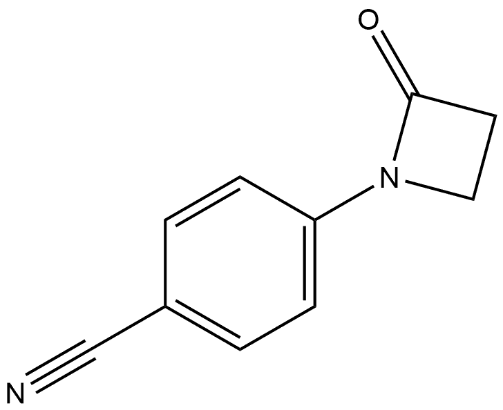 4-(2-Oxo-1-azetidinyl)benzonitrile Structure