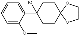 1,4-Dioxaspiro[4.5]decan-8-ol, 8-(2-methoxyphenyl)- Structure