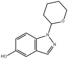 1H-Indazol-5-ol, 1-(tetrahydro-2H-pyran-2-yl)- Structure