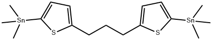 Stannane, 1,1'-(1,3-propanediyldi-5,2-thiophenediyl)bis[1,1,1-trimethyl- Structure