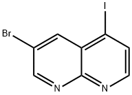 1,8-Naphthyridine, 3-bromo-5-iodo- 구조식 이미지