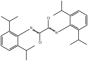 Ethanediimidoyl dichloride, N,N'-bis[2,6-bis(1-methylethyl)phenyl]- Structure