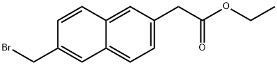 2-Naphthaleneacetic acid, 6-(bromomethyl)-, ethyl ester Structure