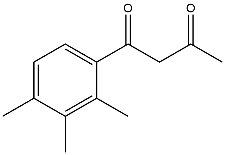 1,3-Butanedione, 1-(2,3,4-trimethylphenyl)- Structure